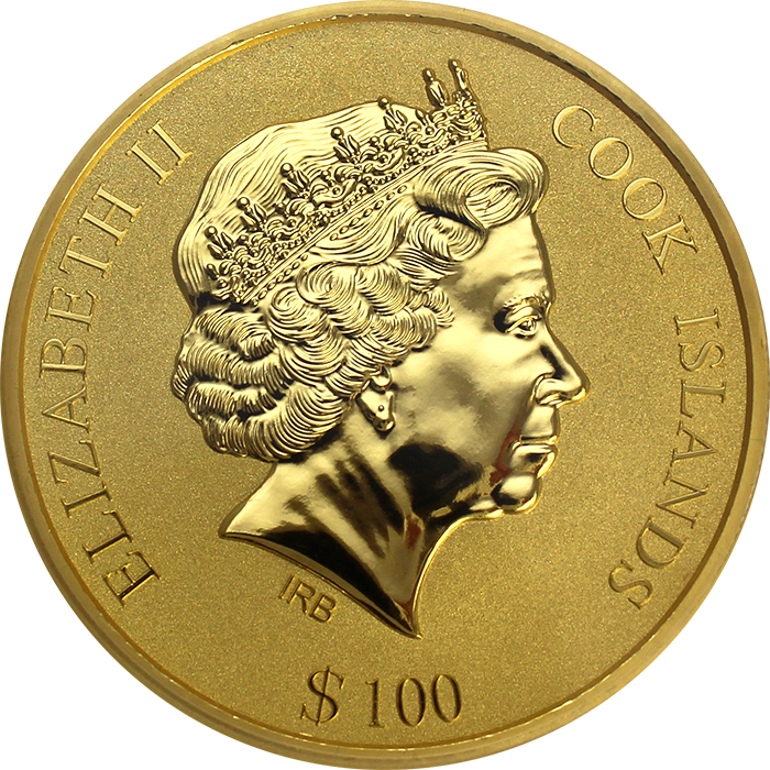 Zlatá mince Chrám nebes Kesonový strop 2015 Proof