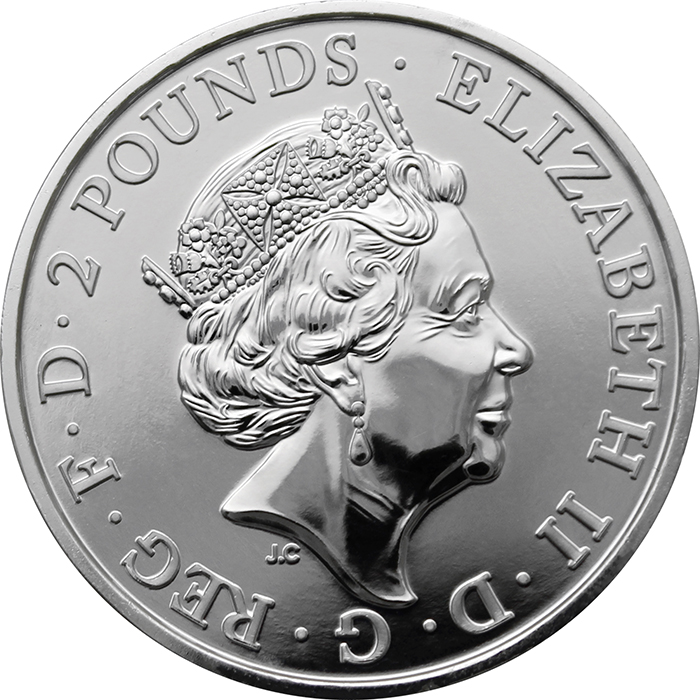 Stříbrná investiční mince Rok Opice Lunární The Royal Mint 1 Oz 2016