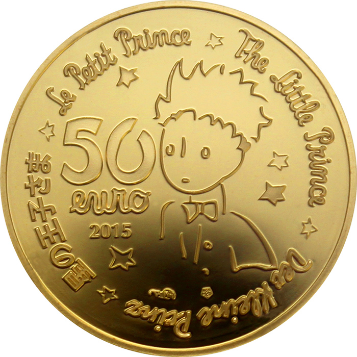 Zlatá mince Malý princ: Nakresli mi beránka 1/4 Oz 2015 Proof