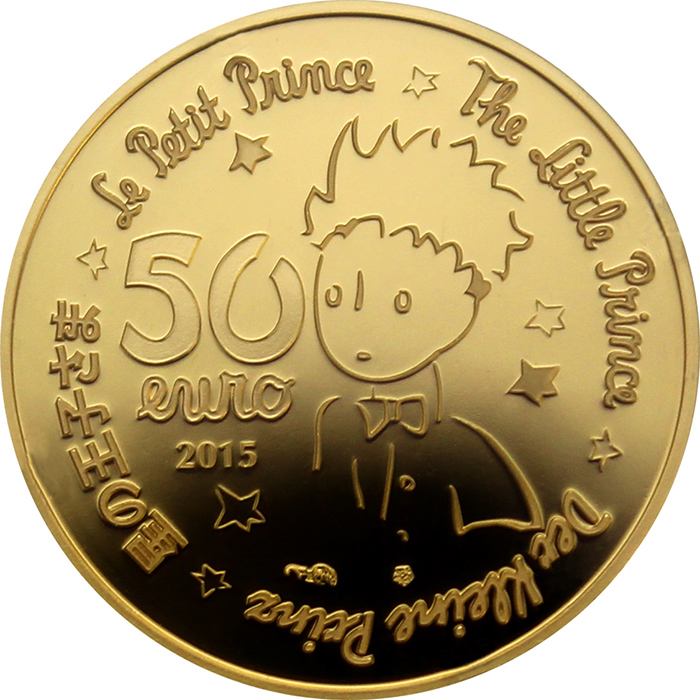 Zlatá mince Malý princ: Důležité je neviditelné 1/4 Oz 2015 Proof