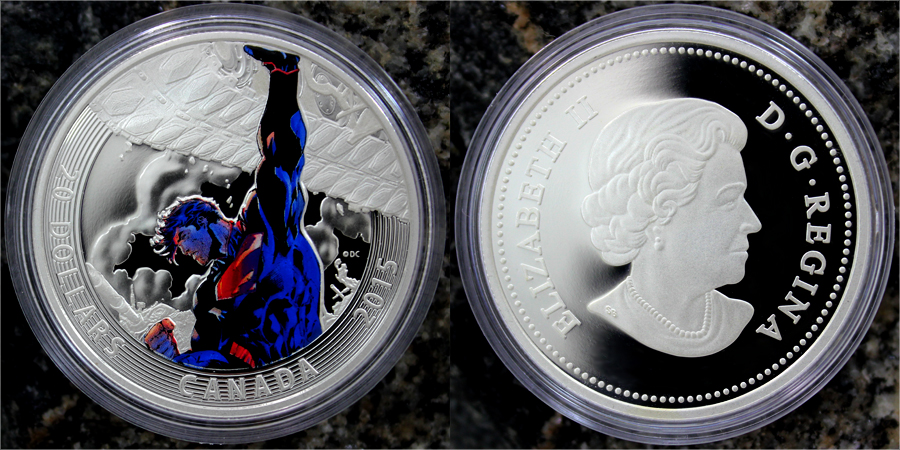 Stříbrná mince Superman Unchained #2 1 Oz 2015 Proof (.9999)