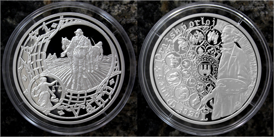 Stříbrná medaile Staroměstský orloj - Váhy 2016 Proof