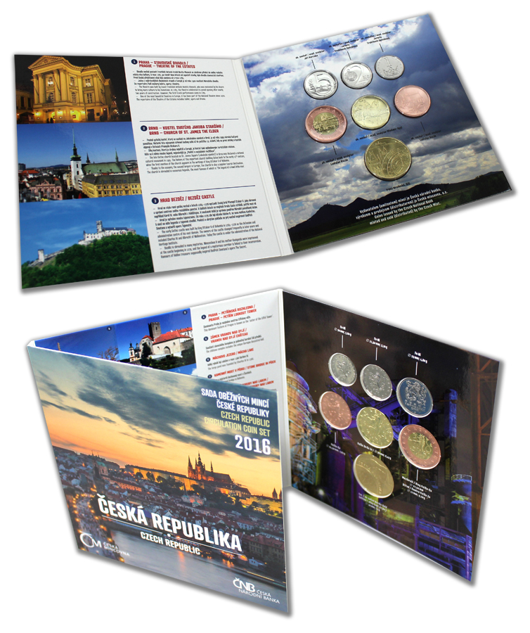 Sada oběžných mincí 2016 Česká republika Standard