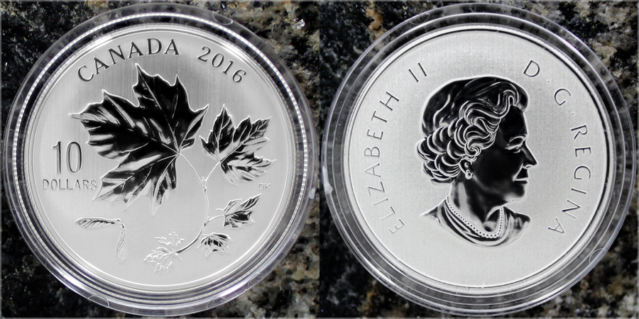 Strieborná minca Maple Leaves 2016 Proof (.9999)