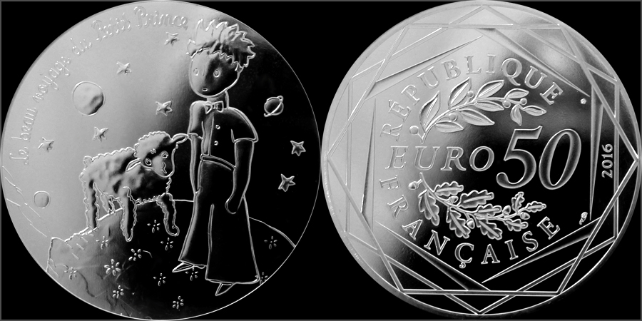 Stříbrná mince Malý princ: Nádherná cesta 2016 Proof