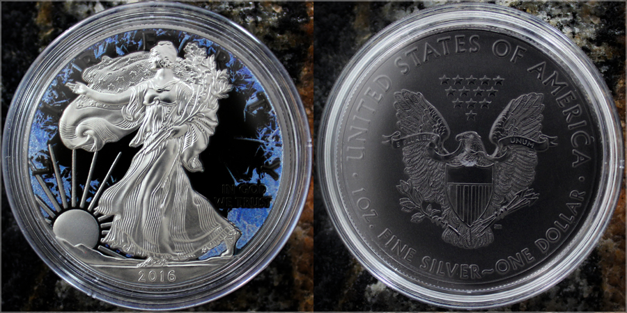 Stříbrná mince American Eagle 1 Oz  Deep Frozen Edition 2016 Proof