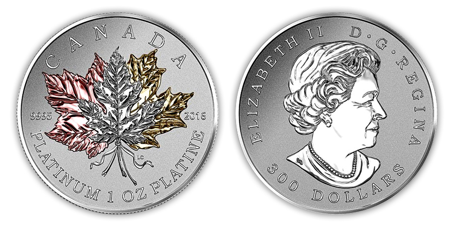 Platinová mince Maple Leaf Forever 1 Oz 2016 Proof