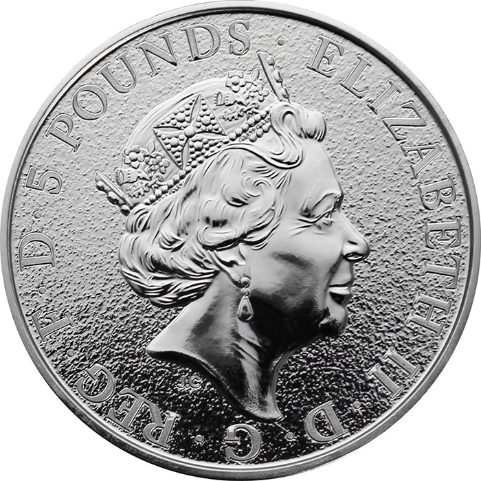 Stříbrná investiční mince The Queen's Beasts The Lion 2 Oz 2016