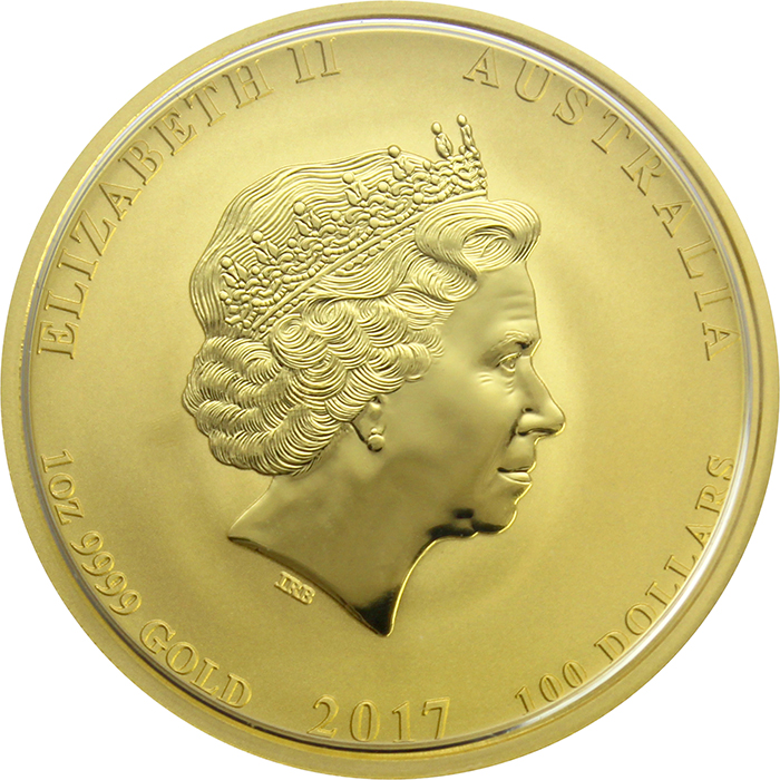 Zlatá investiční mince Year of the Rooster Rok Kohouta Lunární 1 Oz 2017