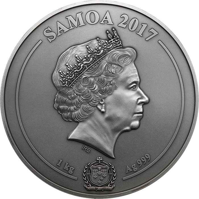 Strieborná minca 1 Kg Grécki bohovia podsvetia 2017 Antique Štandard