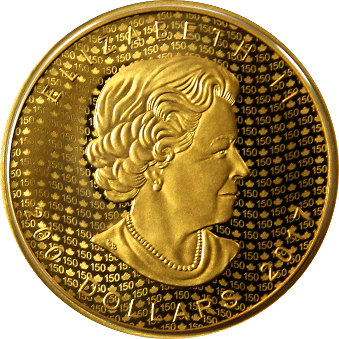 Zlatá mince Iconic Maple Leaf 150. výročí 1 Oz 2017 Proof (.99999)