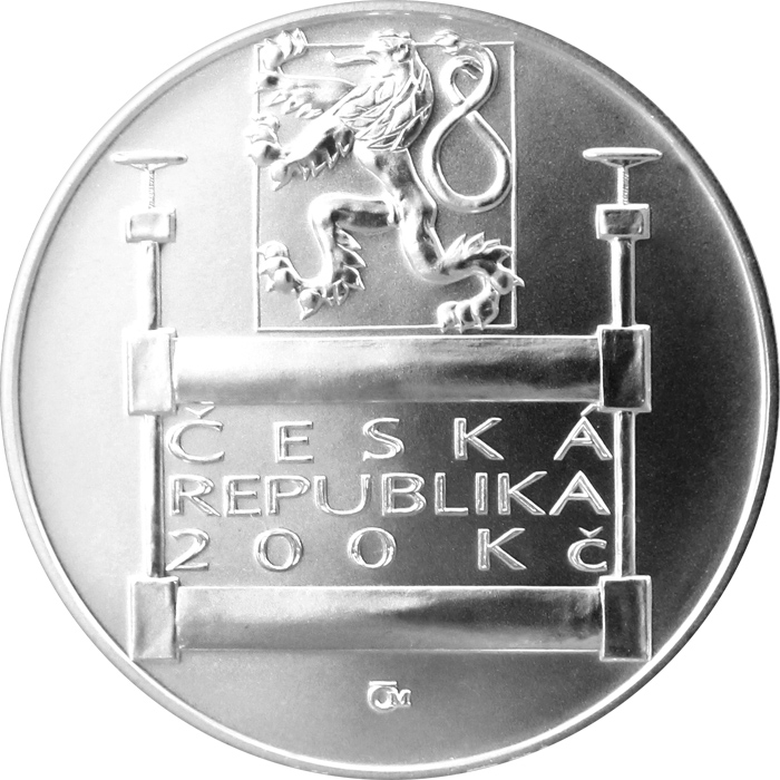Stříbrná mince 200 Kč Založení Sdružení českých umělců grafiků Hollar 2017 Standard