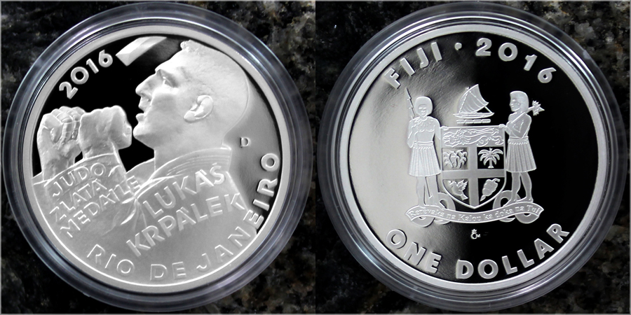 Stříbrná mince Lukáš Krpálek 2016 Proof