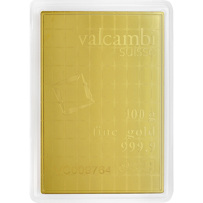 100 x 1g Combi Bar Valcambi SA Švýcarsko Investiční zlatý slitek