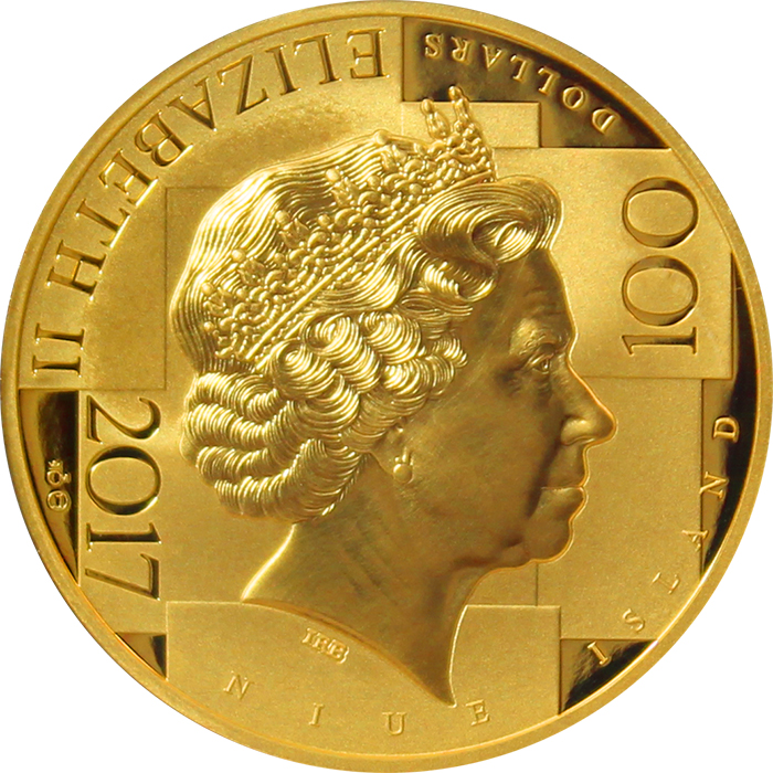 Zlatá dvouuncová mince Marie Terezie a Josef II. 2017 Proof