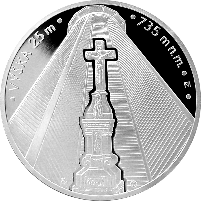 Stříbrná medaile Rozhledna na Křížové hoře 2017 Proof