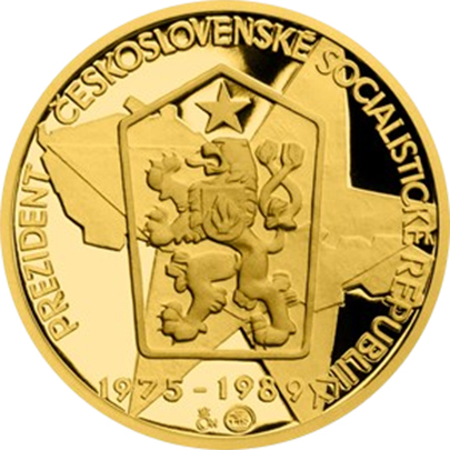 Zlatý dukát Českoslovenští prezidenti - Gustáv Husák 2017 Proof