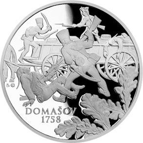 Stříbrná medaile Dějiny válečnictví - Bitva u Domašova 2018 Proof
