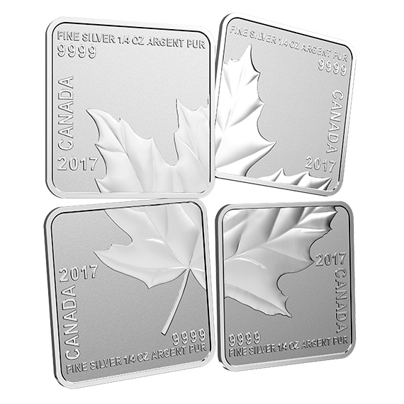 Sada stříbrných mincí Maple Leaf Quartet 2017 Proof
