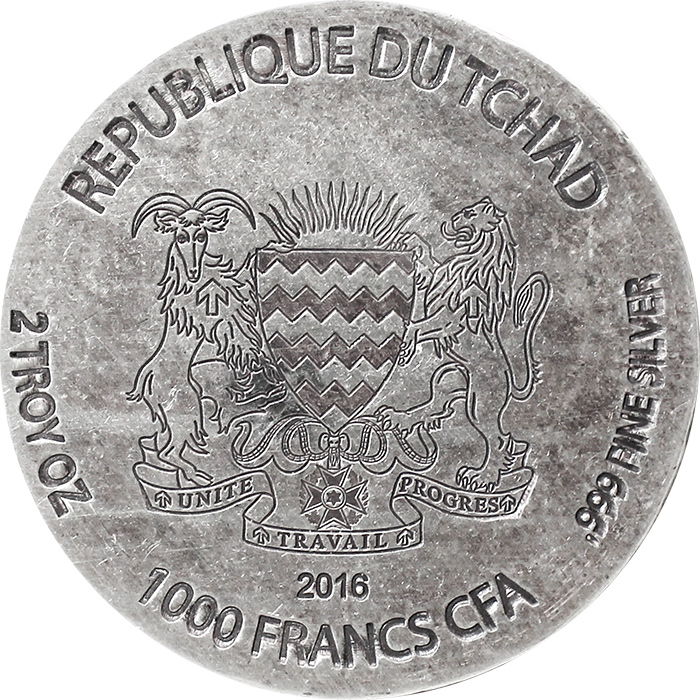 Stříbrná investiční mince Horus 2 Oz 2016