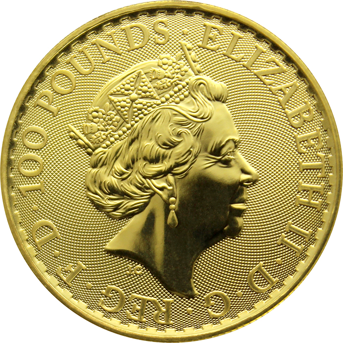 Zlatá investiční mince Britannia 30. výročí 1 Oz 2017