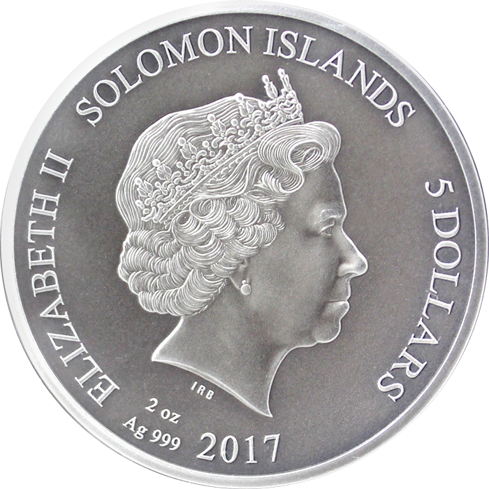 Stříbrná mince Gladiators 2 Oz Bestiarius 2017 Antique Standard
