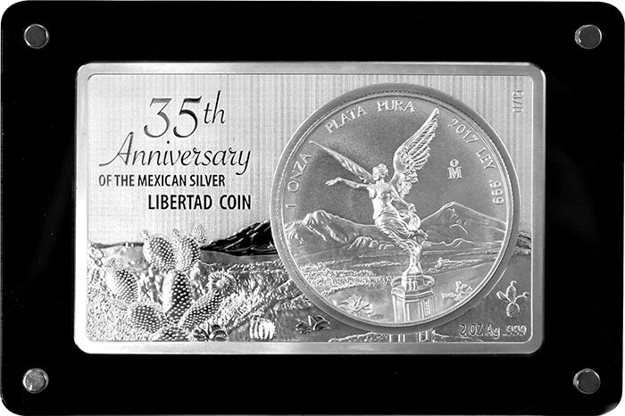 Stříbrná mince Mexiko Libertad 35. výročí Exkluzivní edice 2017 Proof