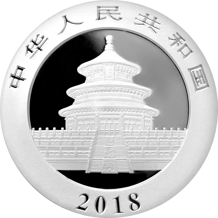 Stříbrná investiční mince Panda 30g 2018