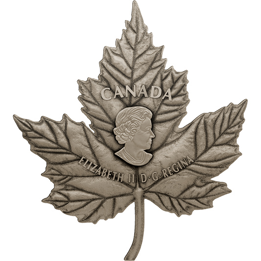 Stříbrná mince 1 Kg Maple Leaf Forever 2017 Antique Standard