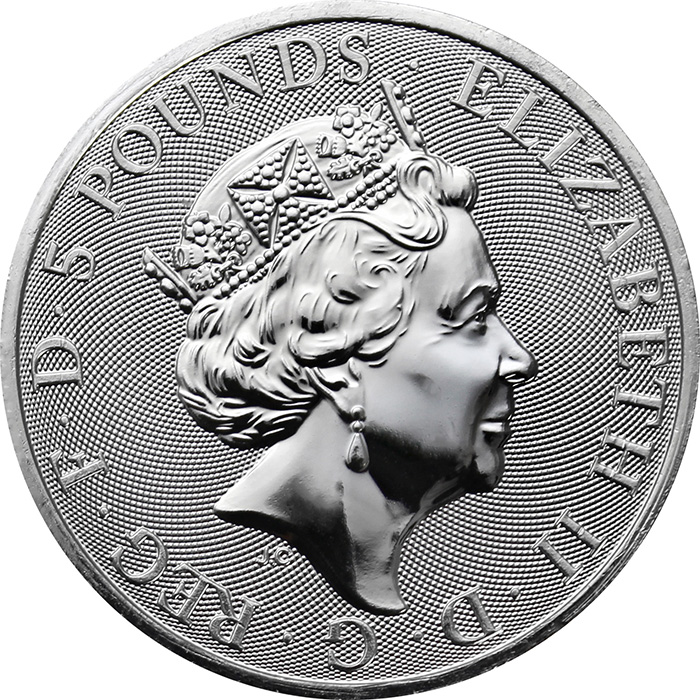 Stříbrná investiční mince The Queen's Beasts The Unicorn 2 Oz 2018