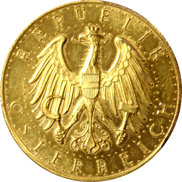 Zlatá mince 100 Šilink 1931
