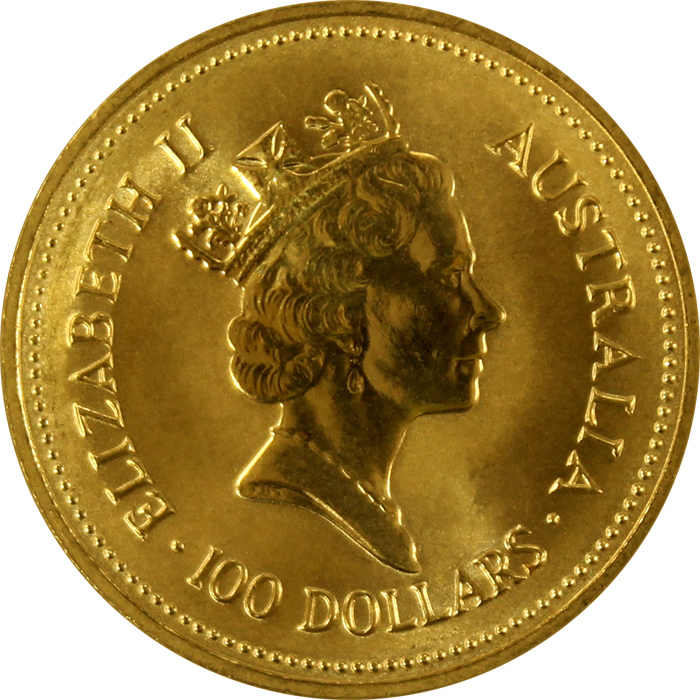 Zlatá investiční mince The Australian Nugget 1 Oz 1987