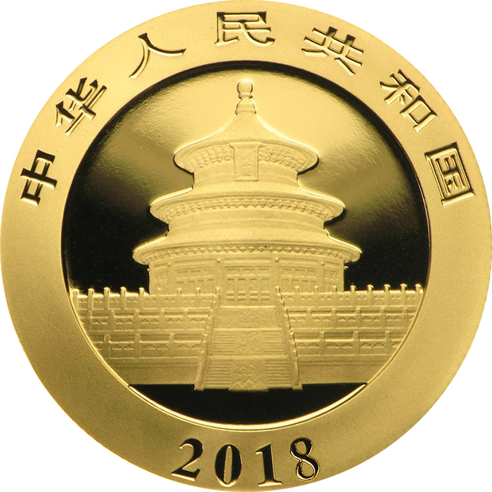 Zlatá investiční mince Panda 8g 2018