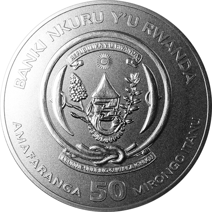 Stříbrná investiční mince Rok Psa Rwanda 1 Oz 2018