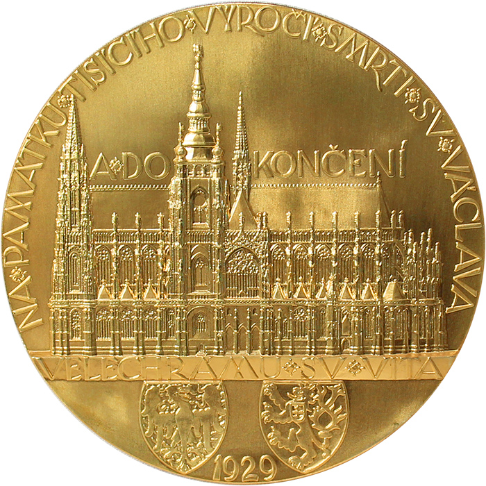Zlatá Svatováclavská medaile Dokončení chrámu svatého Víta