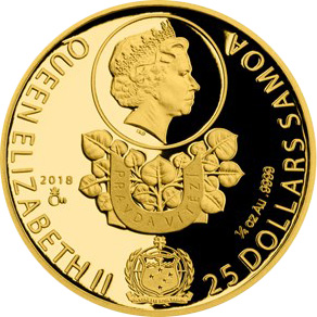 Zadní strana Zlatá mince Převratné osmičky našich dějin - 1968 Pražské jaro 2018 Proof