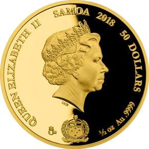 Zlatá půluncová mince Ivan Hlinka 2018 Proof