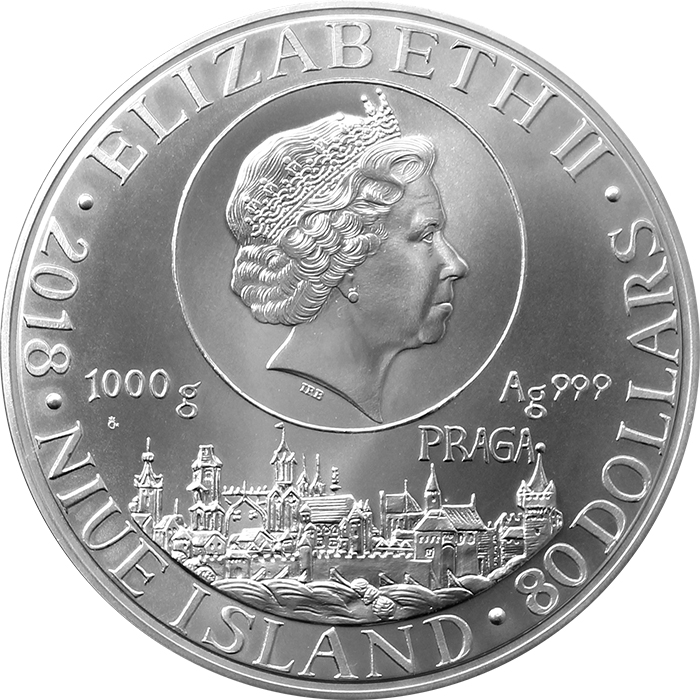 Stříbrná kilogramová mince Jiří z Poděbrad 2018 Standard