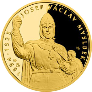 Zlatá uncový medaila Príbehy našej histórie - Svätý Václav 2018 Proof