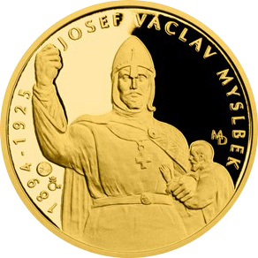 Zlatá čtvrtuncová medaile Příběhy naší historie - Svatý Václav 2018 Proof