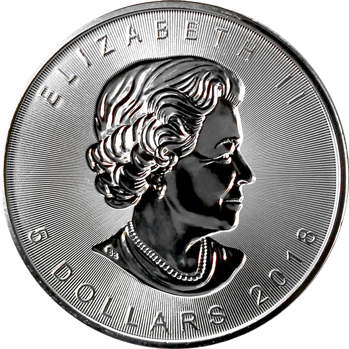 Stříbrná investiční mince Maple Leaf 1 Oz  - Incuse 2018
