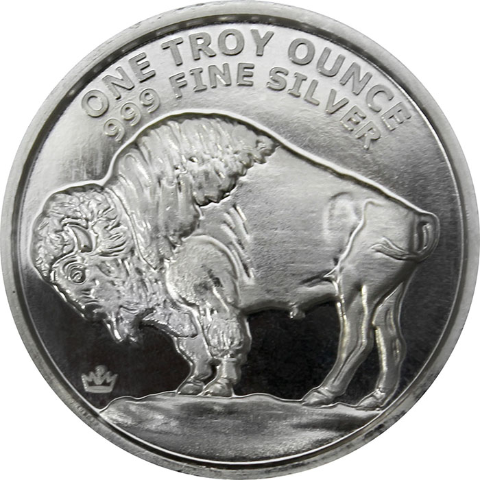 Zadní strana Strieborná investičná medaila American Buffalo 1 Oz - High Relief