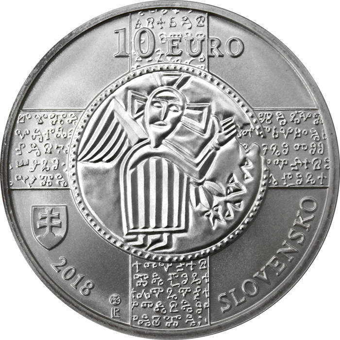 Stříbrná mince Uznání slovanského liturgického jazyka - 1150. výročí  2018 Standard