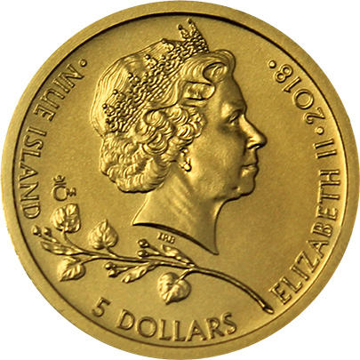 Zlatá 1/25 oz investiční mince Český lev 2018 Standard