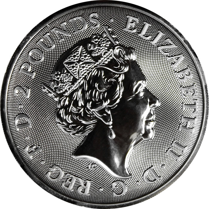 Stříbrná Ruthenium mince pozlacený Rok Psa Lunární The Royal Mint 1 Oz Golden Enigma 2018 