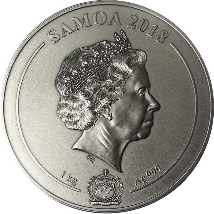 Stříbrná mince 1 kg dědictví Mayů 2018 Antique Standard