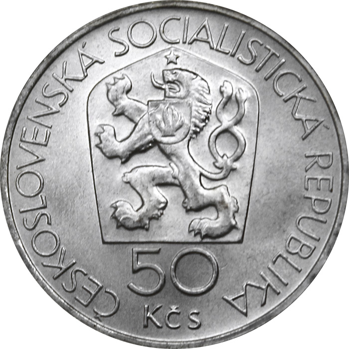 Stříbrná mince 50 Kčs Mincovna Kremnica 650. výročí 1978
