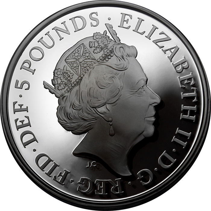 Zadní strana Stříbrná mince Four Generations of Royalty 2018 Proof