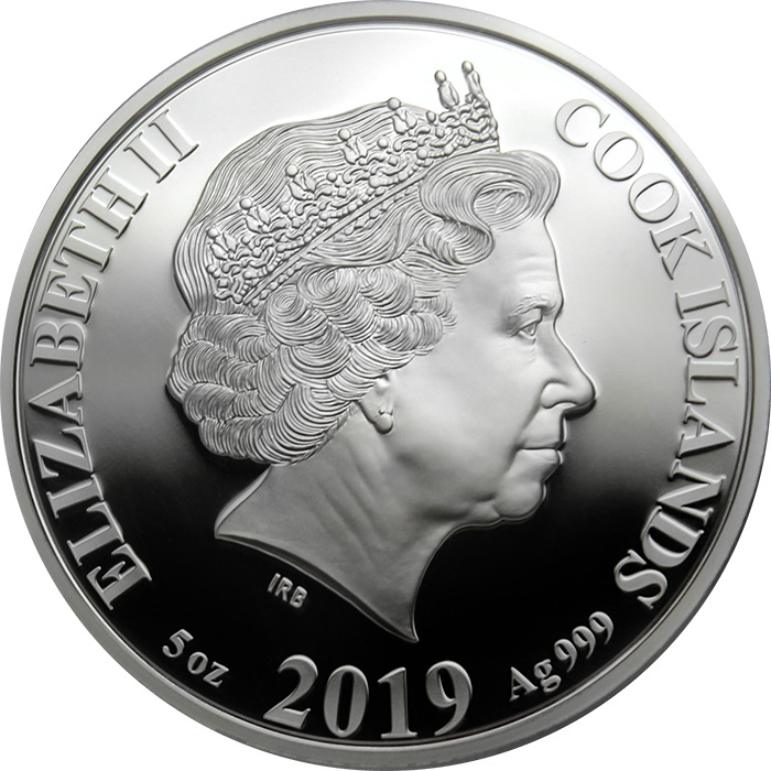 Stříbrná mince 5 Oz Year of the Pig - Rok Vepře 2019 Perleť Proof