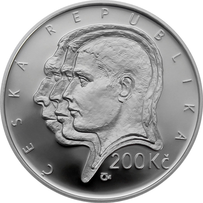 Zadní strana Strieborná minca 200 Kč Aleš Hrdlička 150. výročie narodenia 2019 Proof